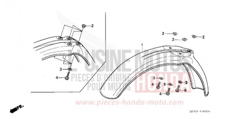 KOTFLUEGEL, VORNE CR80R2G de 1986
